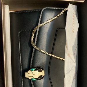 Bvlgari forever serpenti wallet, New, calf leather